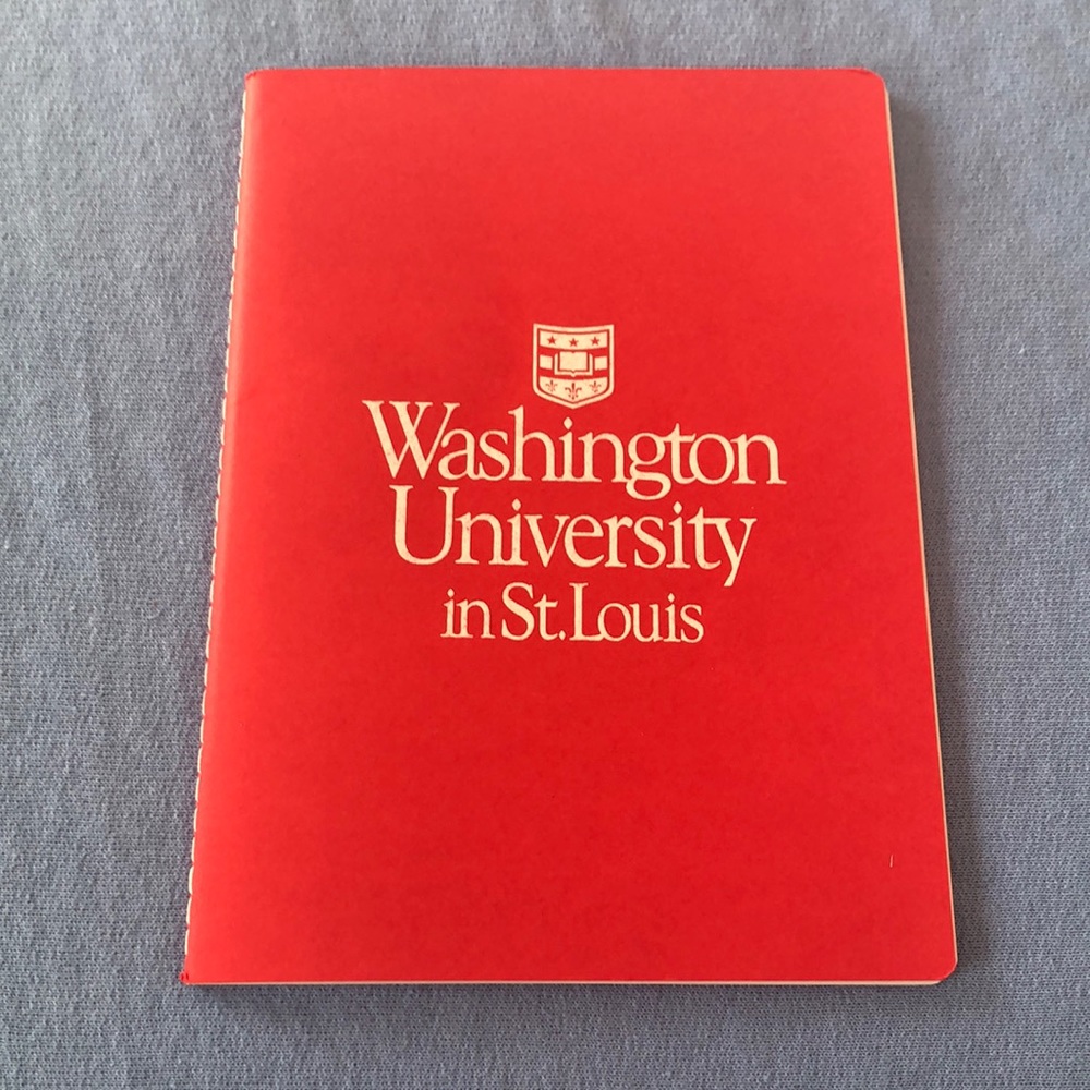 Washington University in St. Louis notebook